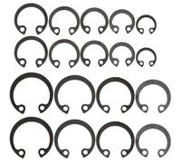 Circlip Externe en Acier à Ressort, Assortiment pour Arbres et Engrenages | Tailles Assorties, Finition Soignée, Réduit les Vibrations, pour Prototypage Mécanique et Expériences Scientifiques