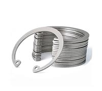 Circlip interne de Type C, anneau de retenue, pince de carte, rondelle de verrouillage à ressort, en acier inoxydable 304, M10-M30(M25 (10pcs))