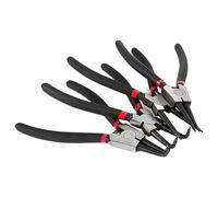 Circlip Pliers Kit - Set de pinces à anneau 24 cm | Heavy Duty Internal Retaining Ring Plier, Bent Jaw Plier avec des conseils pour la motivation, le bricolage et la réparation mécanique