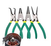 Circlip Pliers Kit - Set de pinces à anneau 24 cm | Heavy Duty Internal Retaining Ring Plier, Bent Jaw Plier avec des conseils pour la motivation, le bricolage et la réparation mécanique