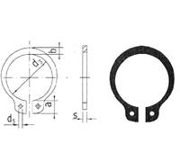 Circlip pour arbre Reely 471A3 Adapté à un diamètre d'arbre: 3 mm 20 pc(s)