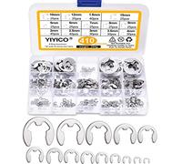 Circlips Exterieur Anneau De Retenue Anneau De Circlips Interne 1,5 2 2,5 3 3,5 4 5 6 7 8 9 10 12 15mm 410pcs 14 Tailles Différentes Externe Snap en 304 Acier Inoxydable Kit Assortiment