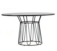 Circo Dining Table Table de salle à manger d'extérieur ames Noir - Noir - AMES 00ACIDT C