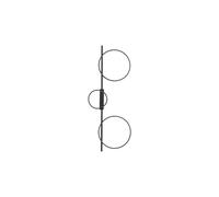 CIRCOLO LED Plafond 33W 1200lm 4000K Noir 10866 Éclairage
