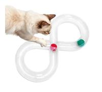 Circuit à balles pour chat, activité interactive en forme de 8 avec balle | Jouet interactif pour chat pour la maison, le salon, l'entrée, l'appartement, la zone de jeu d'angle
