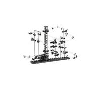 Playtastic – Circuit à billes Montagnes Russes – Jeu de construction, 193 pièces, acier, ascenseur