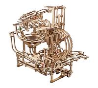 Circuit à billes avec palan et monte-charge ? Maquette en bois mécanique à construire brown TU