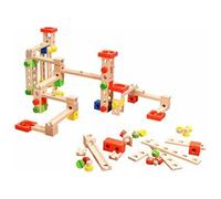 Playtastic Circuit à billes en bois 50 pièces