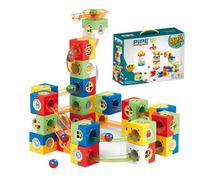 Circuit à Billes Enfant - Jeu de Construction Educatif | Cadeau Garçon Fille 3 Ans | Grand Labyrinthe à Billes, Blocs de Puzzle 3D pour Développement de la Logique et Créativité, Jouet Maternelle