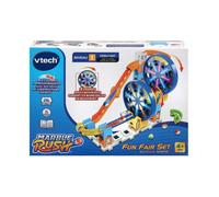 VTech Circuit à billes Marble Rush M300E – roues motorisées, bleu multicolore, enfant mixte