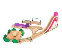 Small Foot Design - Circuit à boules en bois Aire de jeu Junior - éléments flexibles/extensibles
