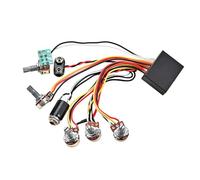 Circuit Actif de Préamplification pour Basse Gu244, Réglage Tonal | Installation Rapide, Format Compact, Noir, Plastique et Métal, pour Basse, Scène et Répétitions en Groupe
