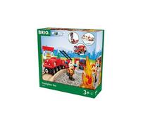 Brio World Circuit Action Pompier - Coffret complet 18 pièces - Circuit de train en bois - Ravensburger - Mixte dès 3 ans - 33815