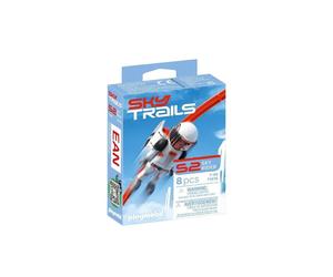 Circuit aérien Playmobil Sky Trails S2 Sky Rider 8 pièces avec figurine bleu/blanc/rouge