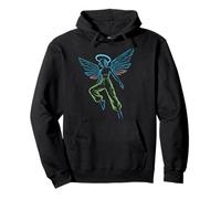 Circuit Angel Digital Wings Tech Halo Streetwear Futuriste Sweat à Capuche