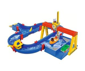 Circuit aquatique Smoby Aquaplay - Port à container avec 5 accessoires