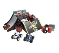 Circuit avec 4 petites voitures à friction + Accessoires - EXOST JUMP - MAXI CIRCUIT - A partir de 5 ans