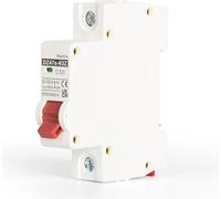 Circuit Breaker 50A Mini Solar Circuit Breaker 1P DC 250V Overload Protection Switch Miniature Circuit Breaker for Photovoltaic System