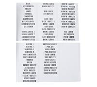 Circuit Breaker Load Center Markers, 90-Ct. -42-ALPHA
