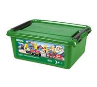 Circuit de train en bois BRIO - Grues et Chargements - Coffret complet 54 pièces - Ravensburger - Dès 3 ans