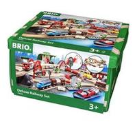 BRIO® WORLD Circuit de train Set Deluxe bois 33052