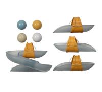 Circuit de bain avec balles bleu, doré TU