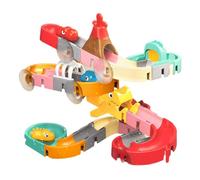Circuit De Bain Pour Bébé - Kit De Course À Billes, Pièces De Montage Adhésives, Canal De Flux Créatif Offrant Un Plaisir De Mouvement D'éclaboussure Engageant | Ensemble De Dalles De Douche Permettan