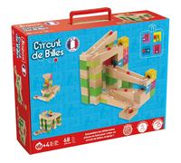 Circuit de billes Jeujura en bois 68 pièces Multicolore G