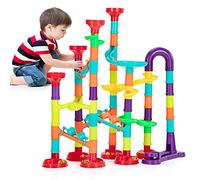 Circuit de Billes Jeu de Construction Enfant, 142Pcs Marble Run en Plastique Construction des Blocs de Construction Jouets éducatifs pour 3 4 5+ Ans Garçons Filles