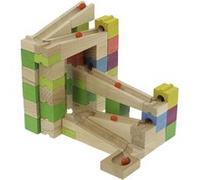 JeuJura Circuit de billes 8366 en bois 68 pièces Multicolore - À partir de 4 ans