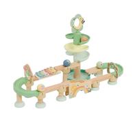 Circuit de billes - SUNNY - Sunny Circuit Bébé - Vert pastel - Xylophone & tour spirale - 4 billes 4 5 cm