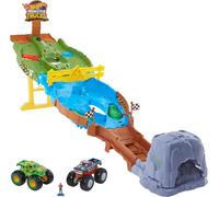 Circuit de compétition Hot Wheels Monster Trucks, y compris 2 voitures-jouets