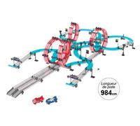 Circuit de Course à Construire - 984 cm de Piste 2 Voitures à Friction - 140 Pièces