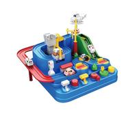 Circuit de Course Automobile - Jouet Puzzle pour d'âge préscolaire, Jeu de Course et de stationnement éducatif | Parcours d'obstacles à Plusieurs Niveaux, Jeu d'aventure Manuel interactif avec