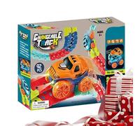 Circuit de Course de Voitures Jouets - Véhicule Interactif avec Lumière LED - Jouet Voiture STEM pour - pour Garçons Chambre Activité Familiale Cadeau Fête Maternelle École Garderie