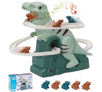 Circuit de Course Dinosaure, Dinosaure Montagnes Russes Jouet d'escalier, d'escalade pour enfants avec Musique et Lumière, Puzzle Éducatif Intelligence, jeux pour tout-petits, garçons et filles
