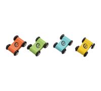 Circuit de course en bois avec rampe et voitures de rechange (lot de 12)