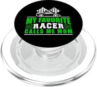 Circuit de Course My Favorite Racer Calls Me Mom PopSockets PopGrip pour MagSafe