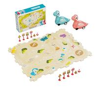 Circuit De Course Puzzle - Jouets Éducatifs pour La Petite Enfance,Jeu de Construction Piste Voiture Dinosaure Puzzle,pour Filles Garçons à la Maison École Maternelle Crèche Salle de Jeu et