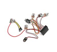 Circuit de préampli basse électrique 3 bandes pré câblé et accessoires de contrôle de tonalité Kit de Câblage pour Guitare électrique