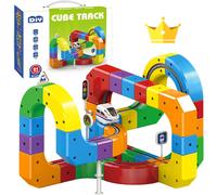 Circuit de train électrique flexible, jouet magique 3D STEM à monter soi-même basé sur la gravité