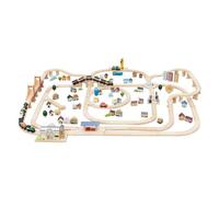 Circuit de train en bois - avec gare