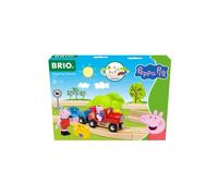 Circuit de train en bois BRIO World Peppa Pig 36123 18 pièces Vert