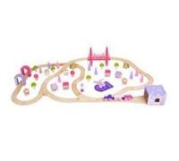 Circuit de train en bois Féérique 75 pièces - Blanc - Pour Enfant - Fille - A partir de 3 ans