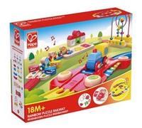 Circuit de train en bois Hape Chemin de fer Arc-en-ciel Multicolore G