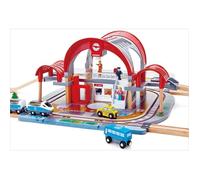 Circuit de train en bois - HAPE - Grande gare urbaine - Pour enfants de 3 à 6 ans - Mixte
