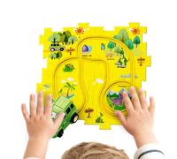Circuit De Voitures De Course avec Puzzle - Plateau Interactif Alimenté par Piles,Piste Puzzle,pour Garçons, Filles, Jeu, Apprentissage, Noël, Anniversaire, Amis