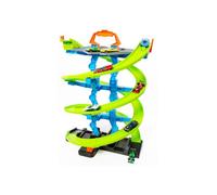 Circuit de Voitures - M MOLTO - Circulaire 4 étages - Virages et rampes - Portable - 8 véhicules