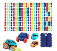 Circuit De Voitures pour | Véhicule Interactif avec Lumière LED,Jouet Voiture STEM pour,pour Les Garçons Salon Chambre Activité Familiale Cadeau De Fête Maternelle Préscolaire Anniversaire