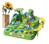 Circuit De Voitures pour, Véhicules Train Dinosaure Glissant, Piste Course Voitures Thème Aventure Noël, pour Garçons Filles Anniversaire Maison École Sol Salle De Jeu
